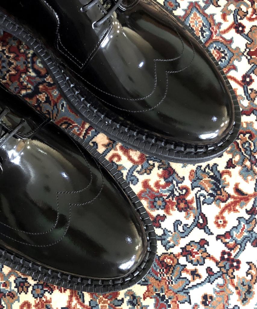 Joenshoe Dignity Wingtip Work Boots Black