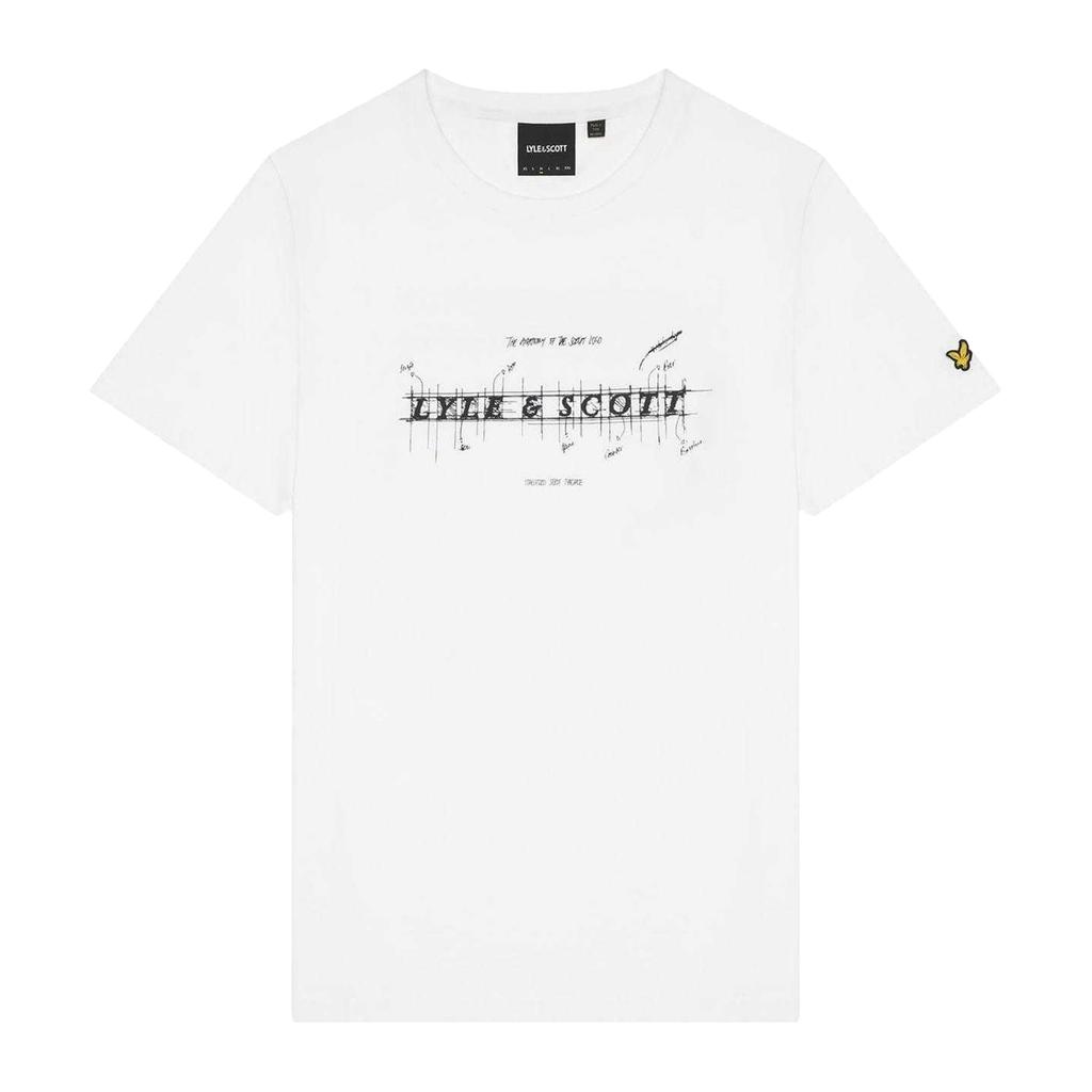 Lyle & Scott Mens Anatomy Of Type Graphic T-Shirt