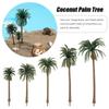 5Pcs Plastic Coconut Palm Tree Miniature Plant Pots Bonsai Craft Micro Landscape DIY Decor Scenery Model