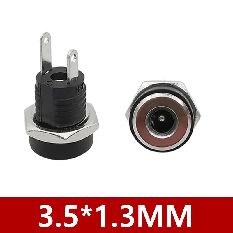 10/50 шт. 2-контактный DC022B 5,5 x 2,1 мм 3,5 x 1,3 мм DC разъем питания гнездо розетка DC female для монтажа на панель штекер адаптер 5,5*2,5 мм