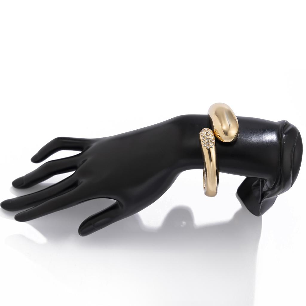 1 Pcs Exaggerated Spring Bangle Open Bracelet Punk Gold Silver Color Hip Hop Geometric Metal Cuff Wide Bangles for Women Jewelry Femme Accessories