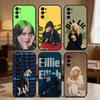 Чехол для телефона Billie Singer E-Eilish WILDFLOWER для Samsung S25, S24, S21, S22, S23, S20, Ultra, S26, Plus, Fe, Note, 5G Черный