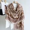 Autumn And Winter New Linen Long Sunscreen Scarf Women'S High-End Silk Scarf Air-Conditioned Room With Shawl Dual-Purpose