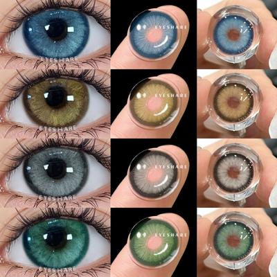 1 пара корейских линз, цветные контактные линзы для глаз, макияж для глаз, красота, голубые контактные линзы для глаз, серые зрачки, зеленые линзы