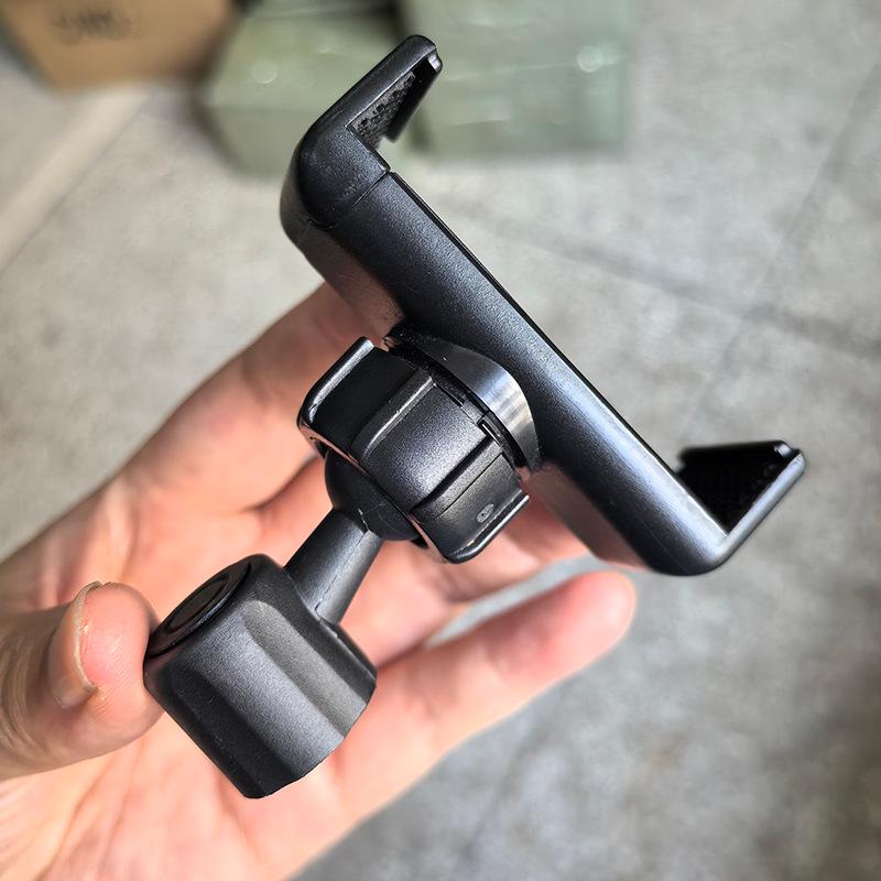 1/4 Turn 17mm Ball Head Phone Tripod Mount with Universal Swivel Bracket, Clip, and 360° Adapter for Live Streaming.