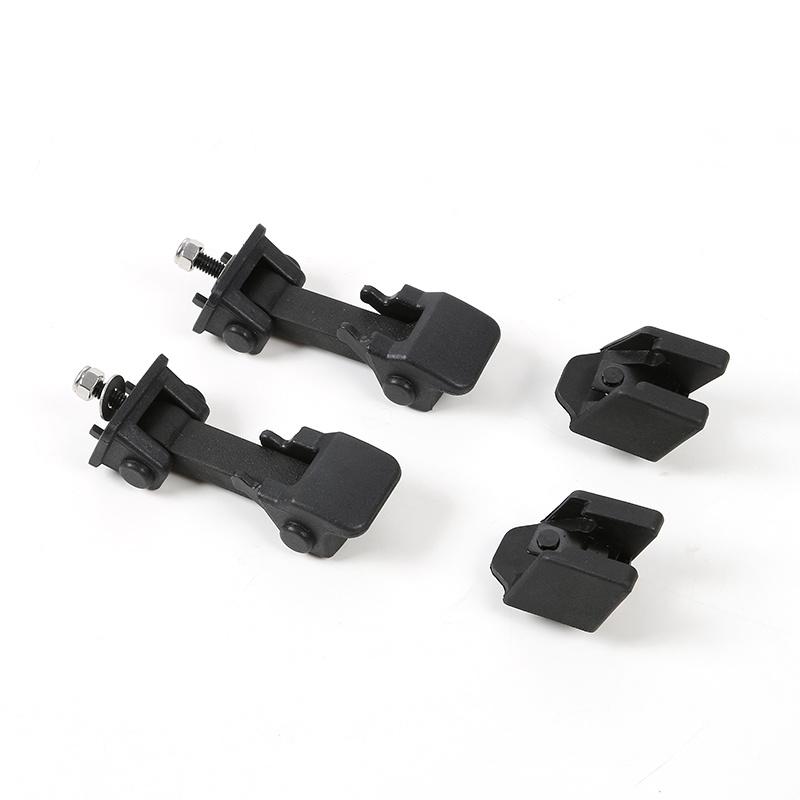 JIDIXIAN A Pair Black Car Engine Hood Latch Catch Lock Cover for Jeep Wrangler TJ 1997-2006 ABS Car Exterior Accessories