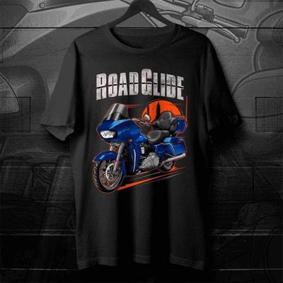 Черная мужская и женская футболка Harley-Davidson Road Glide Ultra