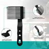 2Pcs Barber Fade Comb Professional Positioning Blending Curved Hair Clipper Comb Home Salon Hairdresser Men Hair Cutting Barber Haircut