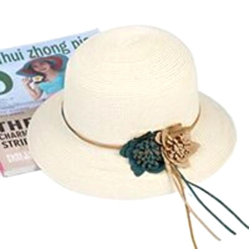 2025 Весна Лето Пляжная Шляпа Большие Поля Льняная Цветочная Соломенная Шляпа Уличная Женская Солнцезащитная Шляпа