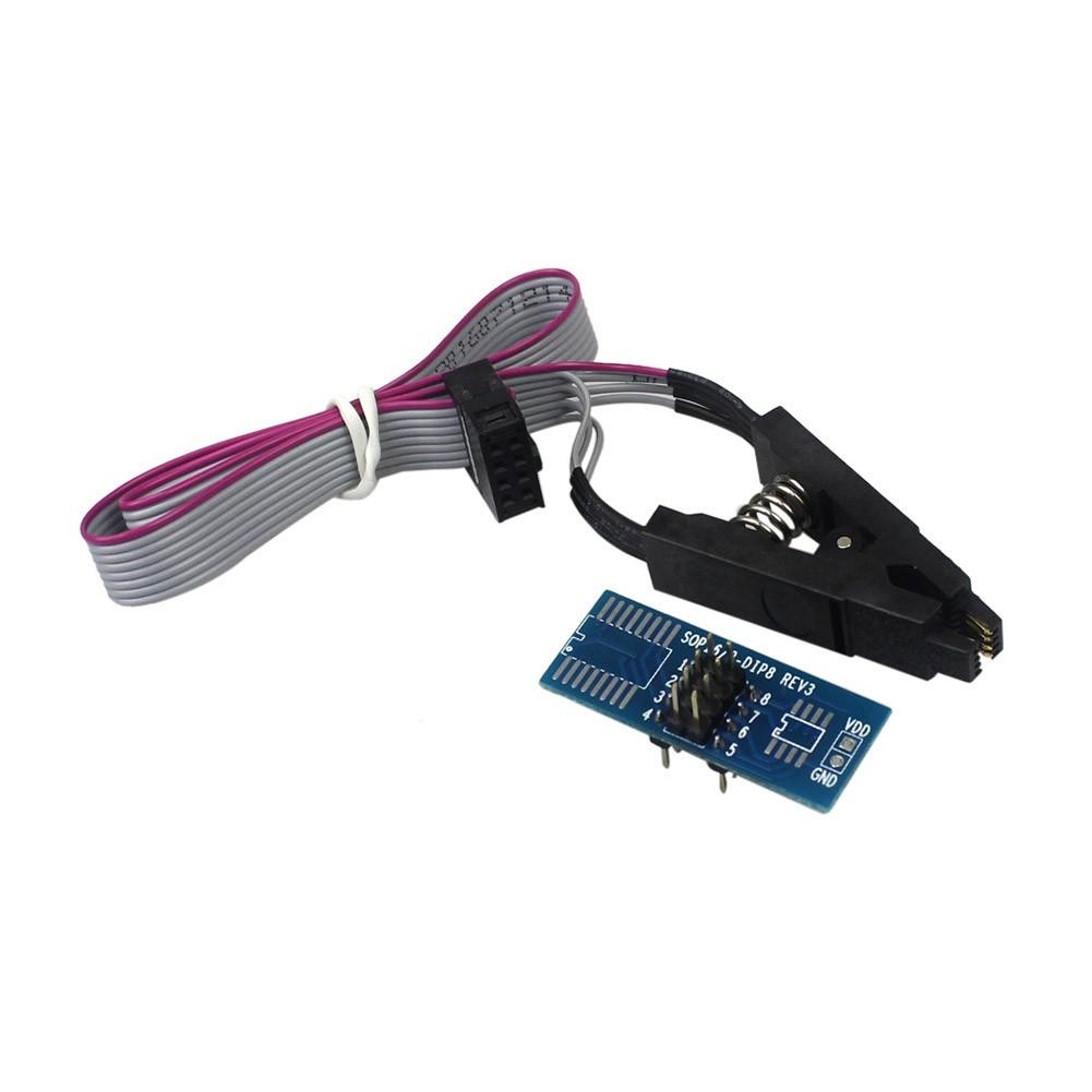 1 комплект CH341A SOP8 - DIP8 тестовый прожиг Cclip для адаптера микросхемы SOIC8 SOP8