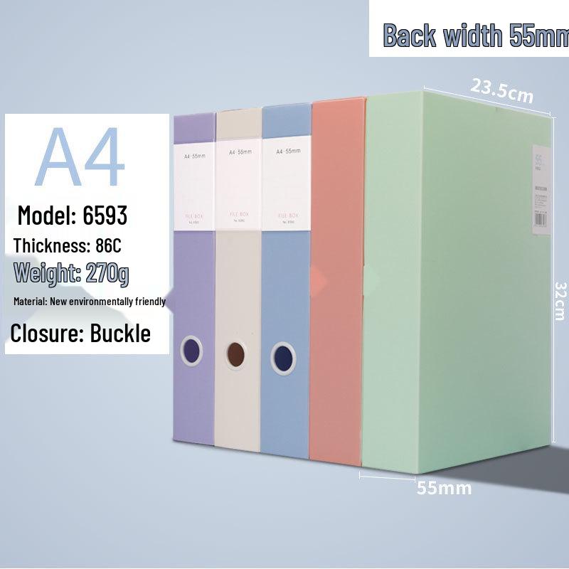 Пластиковый архивный бокс Morandi формата A4 - Прочное хранилище для студенческих файлов