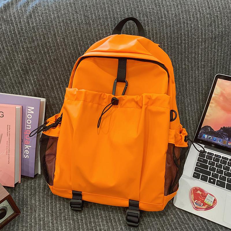 Lightweight And Simple Tooling Wind Backpack Multi-Pocket Neutral Wind Men'S And Women'S Backpack Texture Commuter Travel Bag