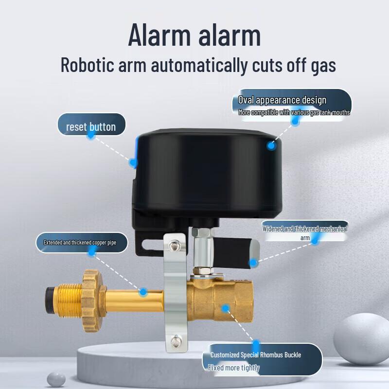 LFang LPG Gas Leak Detector with Automatic Shut-off Valve