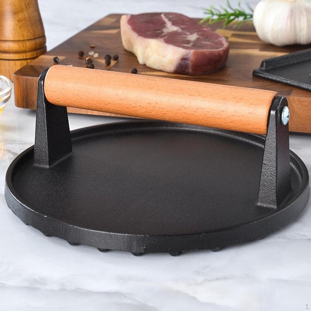 Бургер Пресс Барбекю Чугунный Антипригарный Сверхпрочный Гамбургер Стейк Для Дома
