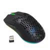 HXSJ T66 RGB 2.4G Wireless Gaming Mouse RGB Lighting Charging Mouse with Adjustable DPI Ergonomic