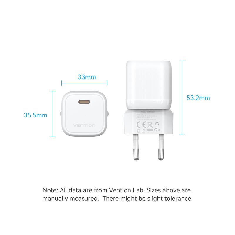 Зарядное устройство Vention 30W GaN для iPhone 14 13 12 Pro Max, зарядное устройство USB Type C для iPad Pro Xiaomi Huawei Samsung, быстрое зарядное устройство для телефона PD