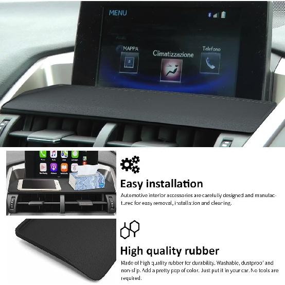 Коврик Auovo для приборной панели, защитная крышка центральной консоли, солнцезащитный козырек, коврик для приборной панели, совместимый с аксессуарами Lexus NX 2018, 2019, 2020, 2021, приборная панель