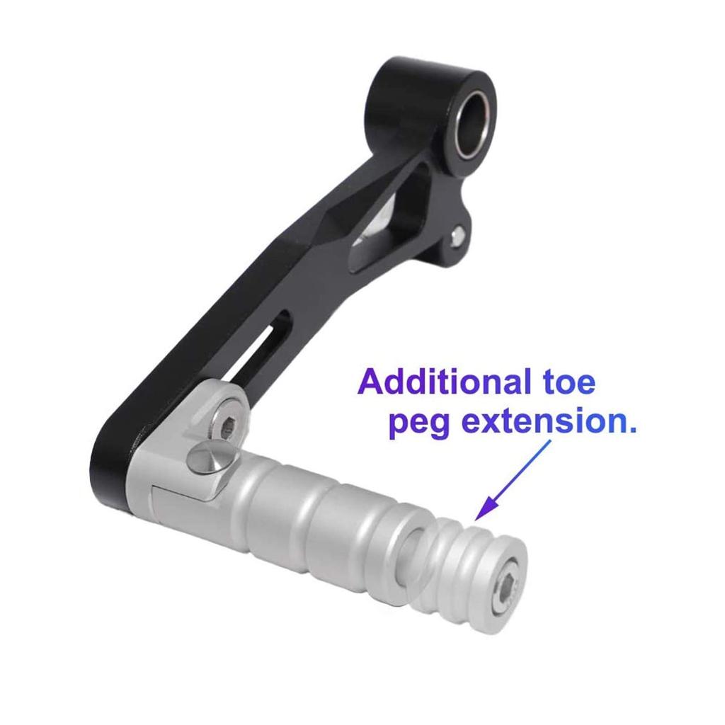 Yctze Motorcycle Shift Lever Installation Kit, Metal Folding Shift Lever with Screw Rod Fit for Yamaha YZF-R25/YZF-R3/MT-25/MT-03