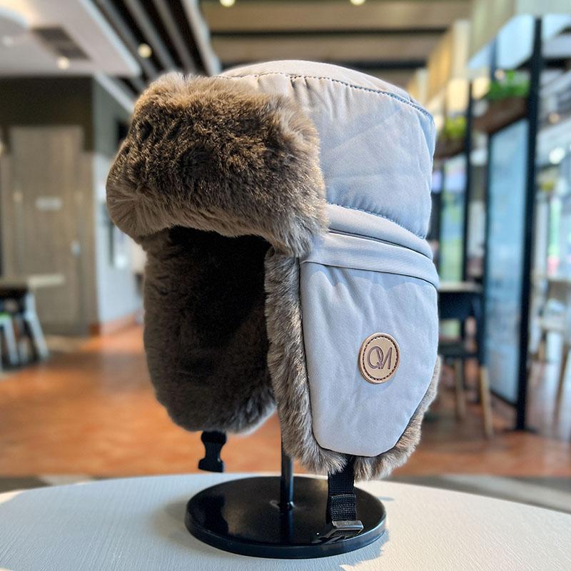 Lei Feng hat, men's and women's Northeast thickened velvet cold-proof cotton hat, electric cycling hat, outdoor skiing plush ear protection hat