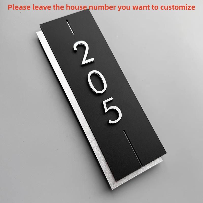 Acrylic Modern Door Plate Shop Sign Customize House Number For Home Office Flats Restaurant Hotel Cafe Bar Home Decor Plate
