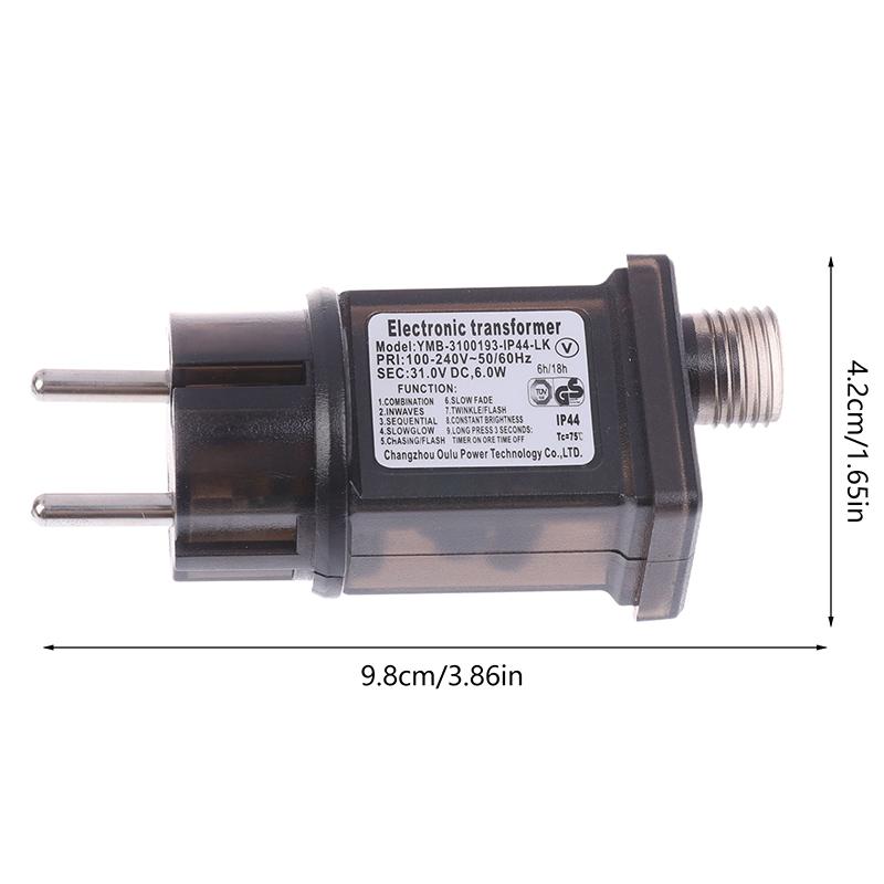 Eu Plug AC 220V to 31Vdc 6W 8 функциональный с пультом дистанционного управления Selv светодиодный драйвер лампы переключатель адаптер IP44 водонепроницаемый лазерное освещение