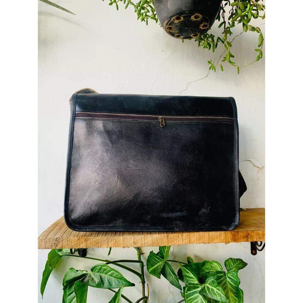 Мужская кожаная винтажная сумка-мессенджер для ноутбука ручной работы, черная сумка ( Размер сумки Free Sling Brown - 9 x 7 x 3 дюйма )