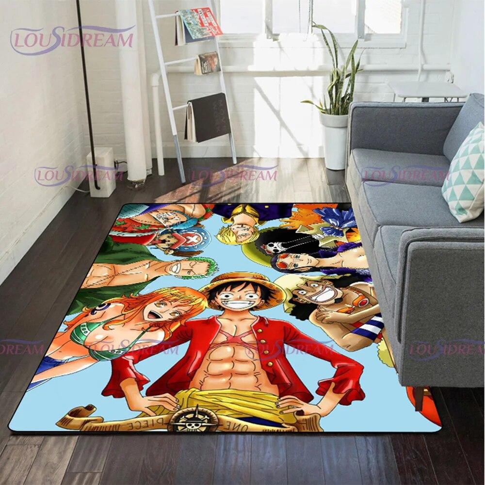 Японский ковер в стиле поп-аниме для гостиной, мягкие напольные коврики с героями мультфильмов, ковер для ванной, домашний декор для спальни, подарок для фанатов