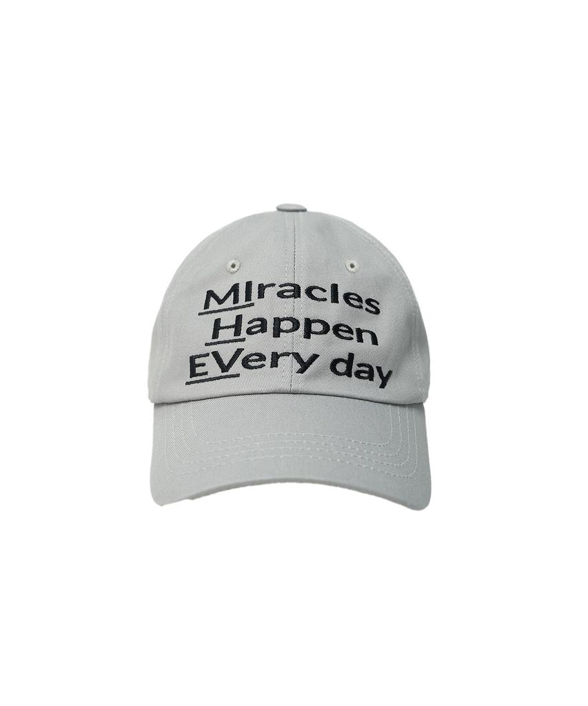 Кепка Mihebeu Miracle Happen Everyday Серая Черная