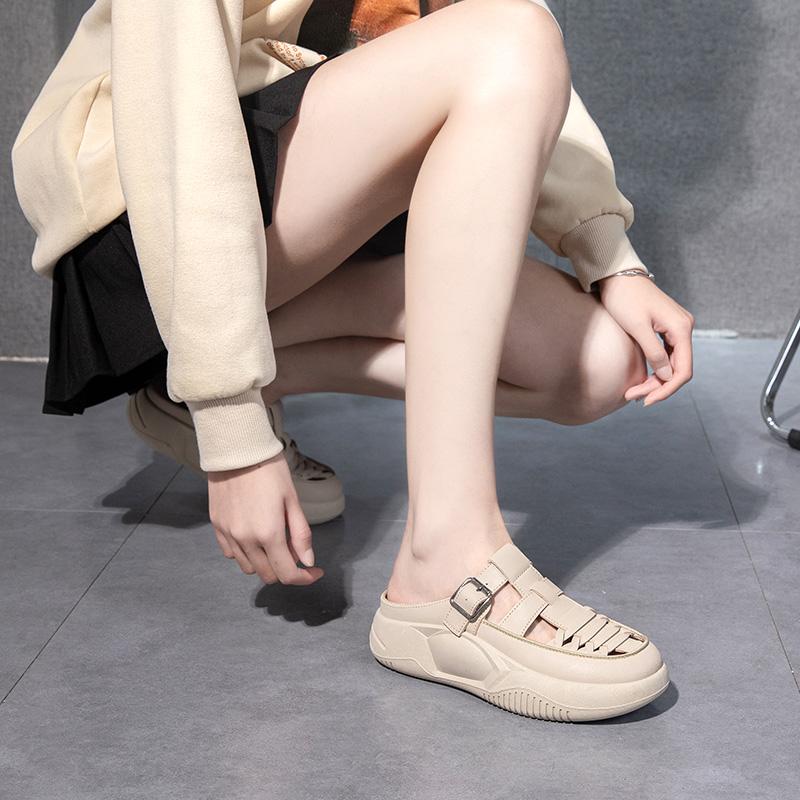 Женская обувь, летняя трендовая повседневная дышащая толстая подошва, все сандалии с увеличением, туфли на досках, размер 35–40