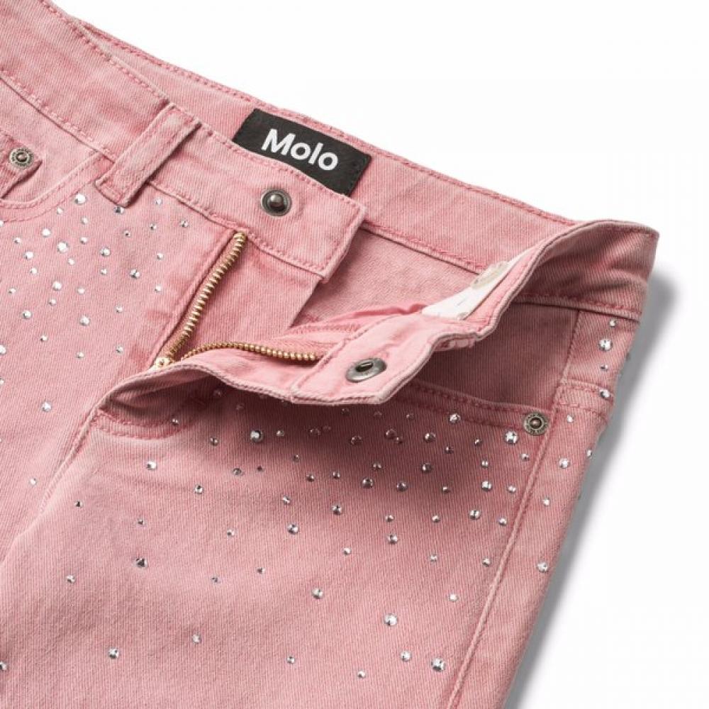 Molo [26ss] 5 8 лет Аста Джинсовые брюки-клеш с кубическим декором Akis9pt029