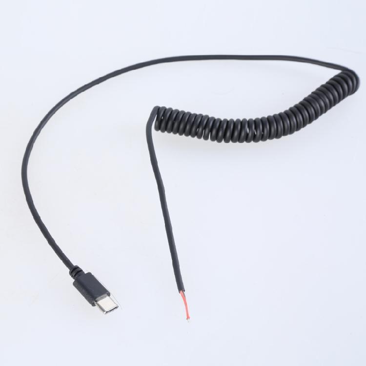 Type C to 2Pin Bare Wire Cable, 5V Power Cord USB C Male 2Pin Pigtail Cable For Electronic Devices Can not Data Transfer