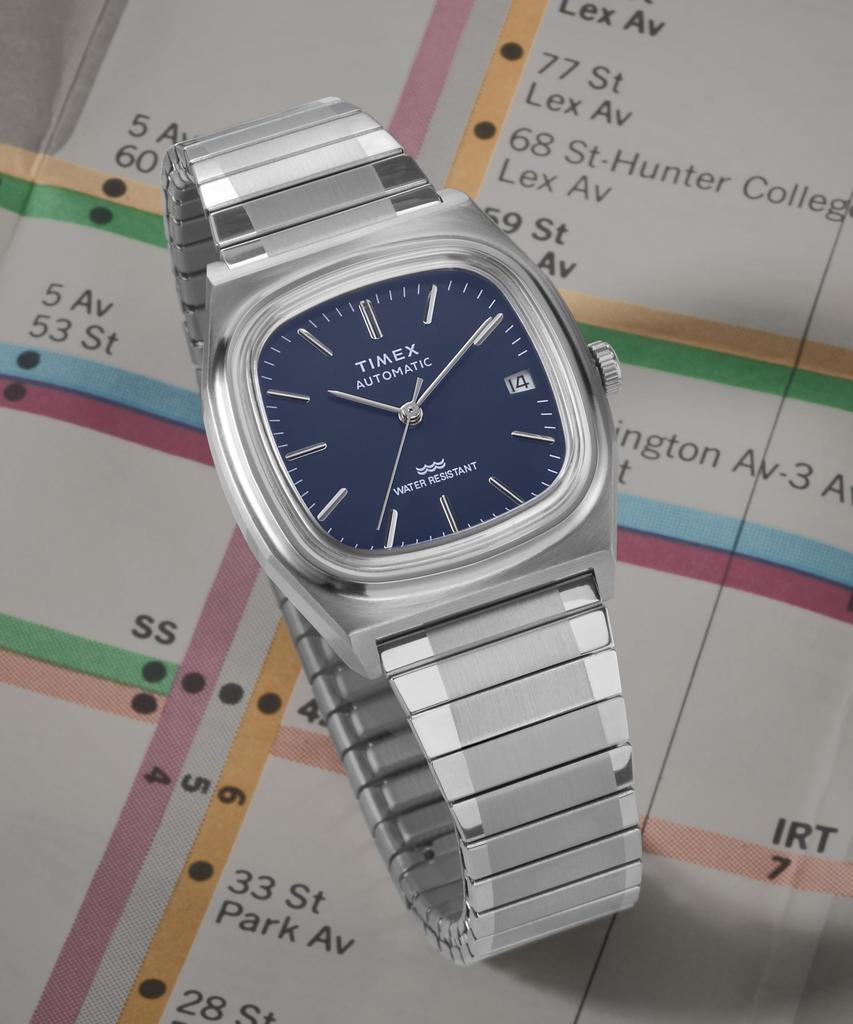 [TIMEX] Часы Q TIMEX Автоматические 5 АТМ Водонепроницаемые Пластик Синий Циферблат TW2Y07400 Унисекс [Параллельный импорт]