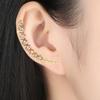 Rhinestones Ear Clip Ear Bone Earrings Clips Piercing Single Earring for Women Fashion Jewelry Accessories