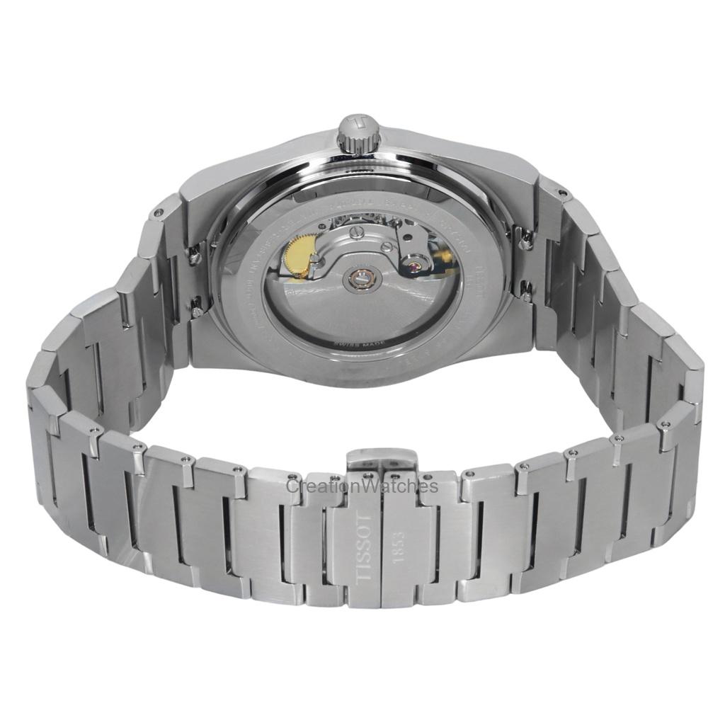 Tissot PRX Powermatic 80 Gradient из нержавеющей стали с черным хамелеоновым циферблатом, автоматические часы T137.407.11.051.01 100M для мужчин