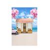 House Corner Theme Backdrop for Summer Weddings,Birthdays,Graduations,Party Decor Banner,Picturesque Scene,Tapestry