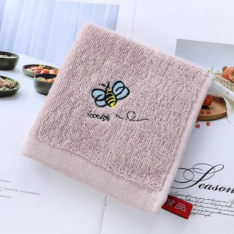 Хлопковое детское полотенце, мультяшные детские банные полотенца, мягкая впитывающая мочалка, детское полотенце для ванной, душа, лица, для новорожденных 25x25 см