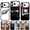 Чехол для телефона "Люблю бейсбол" для iPhone 17 16 15 14 13 Pro Max Задняя крышка для 12 11 Pro Coque