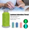 1 Roll 150D/2 Glow Yarn Eye-catching Super Bright Solid Color DIY Daily Use Luminous Embroidery Sewing Line for Bag