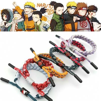 Аниме Наруто браслет-браслет Саске Итачи Какаши регулируемые браслеты косплей реквизит подарок