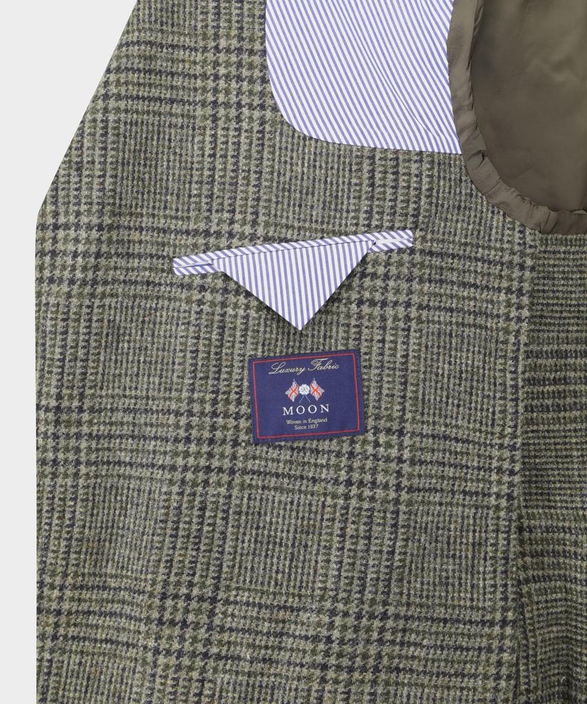 Brooks Brothers Abraham Moon Tweed Check Jacket (Olive) (Bbjsmmf403)