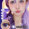 DOUBLEFISHPIG Ежедневные одноразовые цветные контактные линзы - Серия GAGA Spring Breeze: Ярко-оранжевый, Травянисто-зеленый, Синий, Фиолетовый, Желтый, Голубой (Циан), Золотой и Розово-красный