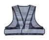 TRUSCO Mesh Safety Navy 420mm Length Vest, Short, Blue/Silver,