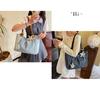 Korean Retro Polka Dot Tote Bag: Versatile, High-Capacity College Style Shoulder Handbag