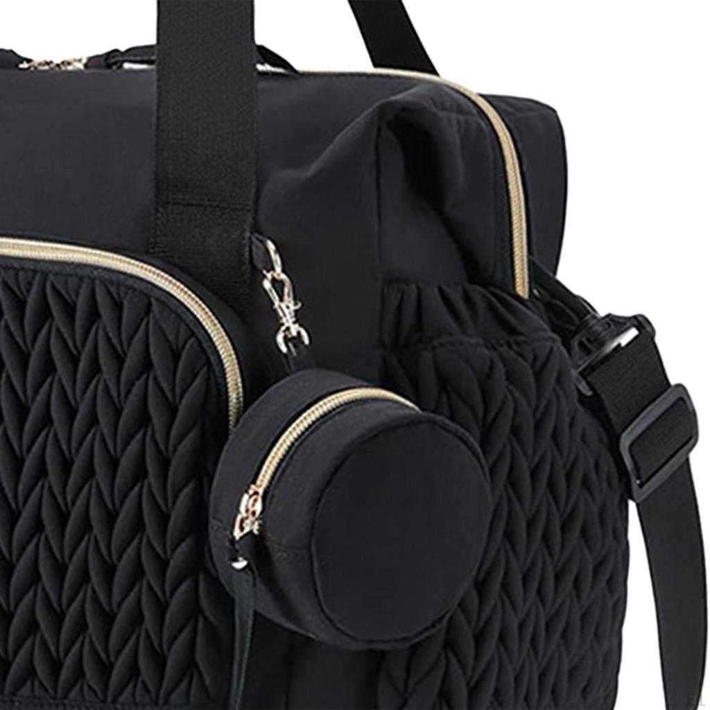 Diaper Bag Baby with Pacifier Case Water Resistant Mommy Shoulder Maternity for Travel