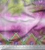 Soimoi Japan Crepe Satin Fabric Floral & Panel Print Sewing Fabric metre 42 Inch