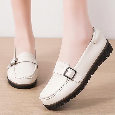 Модные Новые Женские Лоферы из ПУ Кожи Повседневные Женские Балетки Женская Обувь Весенние Повседневные Туфли Слипоны Роскошные Лоферы