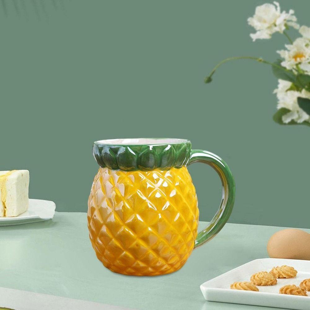 Porcelain Coffee Mug Fruit Shape Milk Container Exquisite 3D Ceramic Cup Home