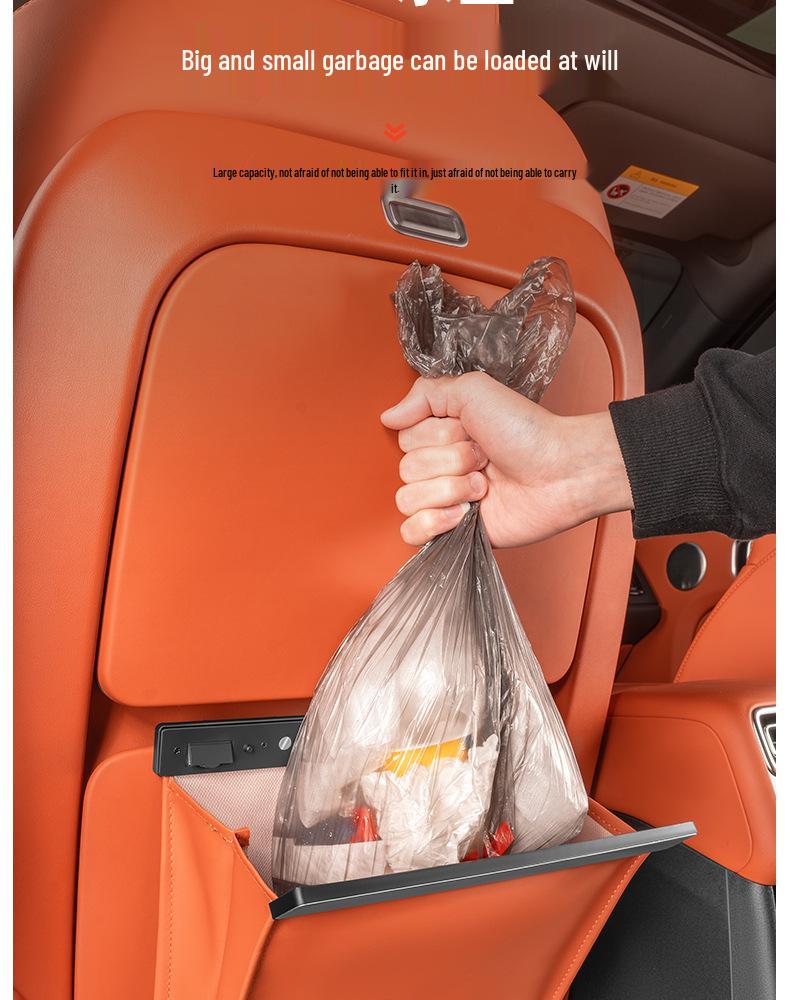 Compatible with Ideal L6-L9/i6-i8 Car Magnetic Trash Bag for Seat Back