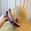 Шляпа Женская Осень и Зима Новые Модели Для Пожилых Имитация Норки Шляпа Ведро Теплая Шляпа