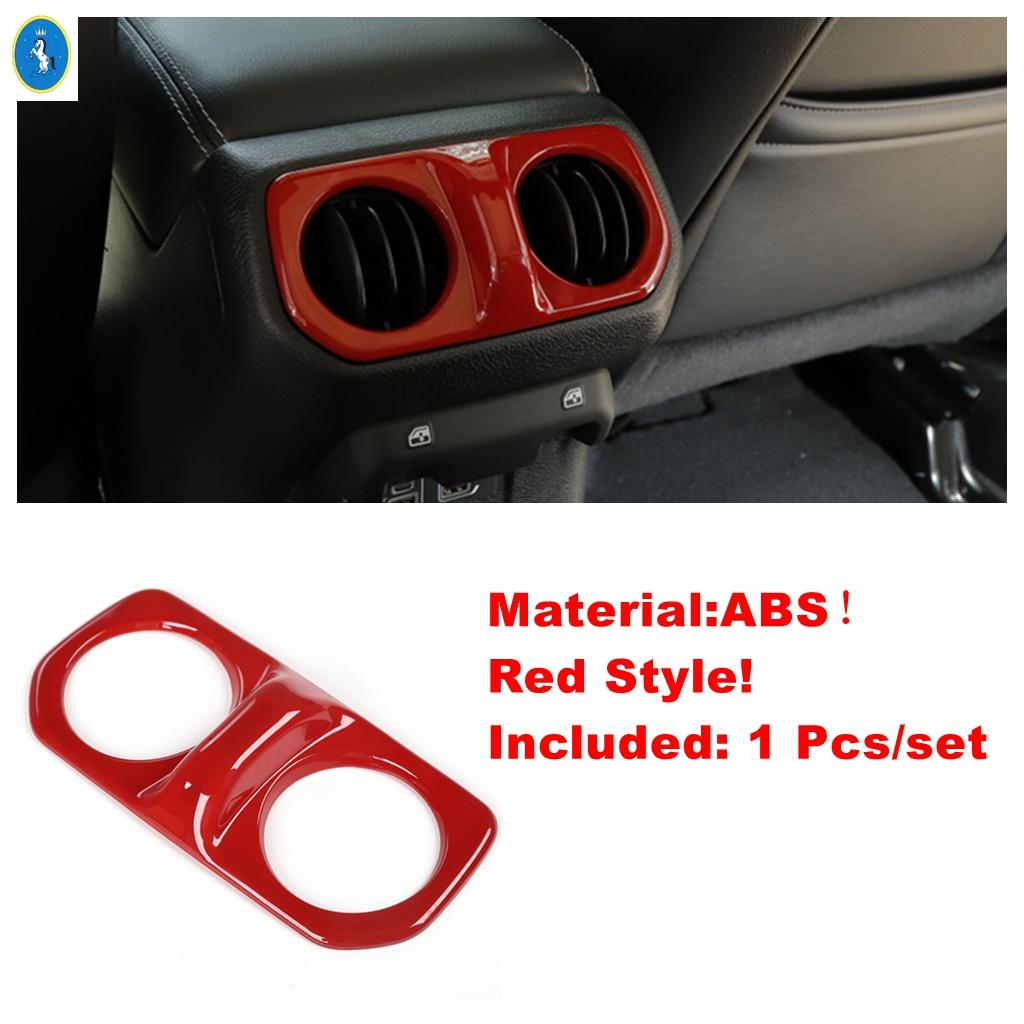 ABS Car Armrest Box Rear Air Condition AC Vent Outlet Cover Trim For Jeep Wrangler JL 4 Door 2018   Interior Accessories
